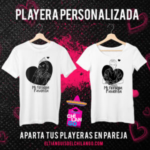 Playera personalizada para parejas